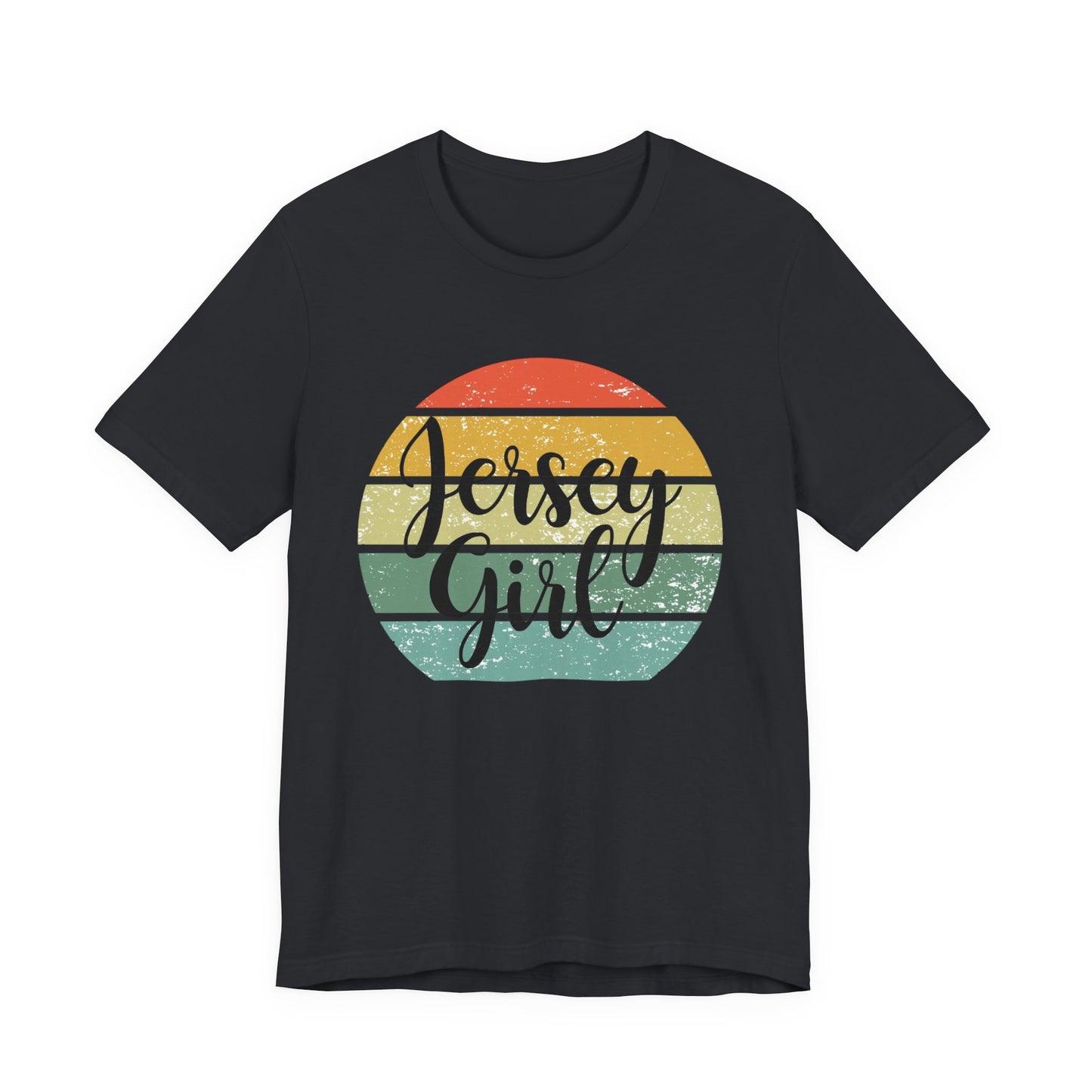 Jersey Girl Vintage Tee, Casual T-Shirt, Summer Top, Gift for Her, Birthday Celebration, Beachwear, Retro Style