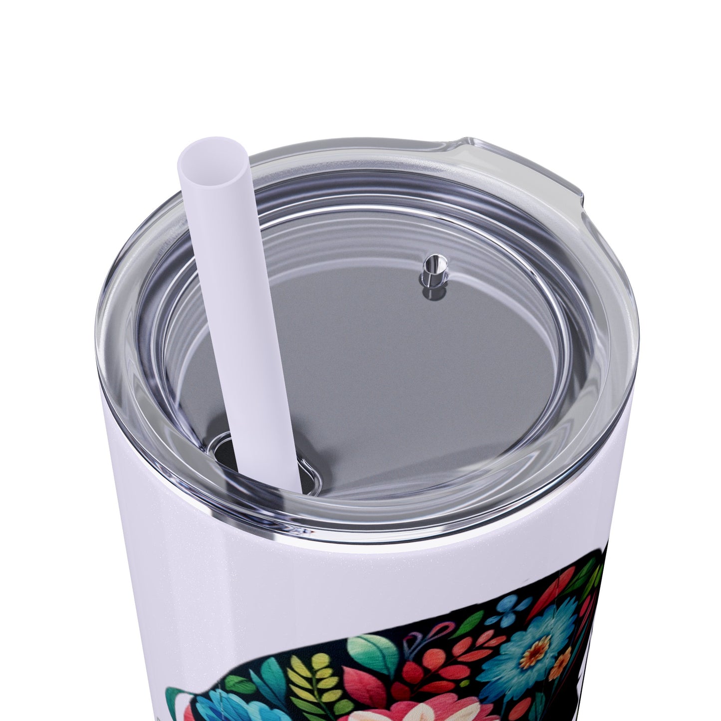 Mom Mother Child Mothers Day Skinny Tumbler with Straw, 20oz