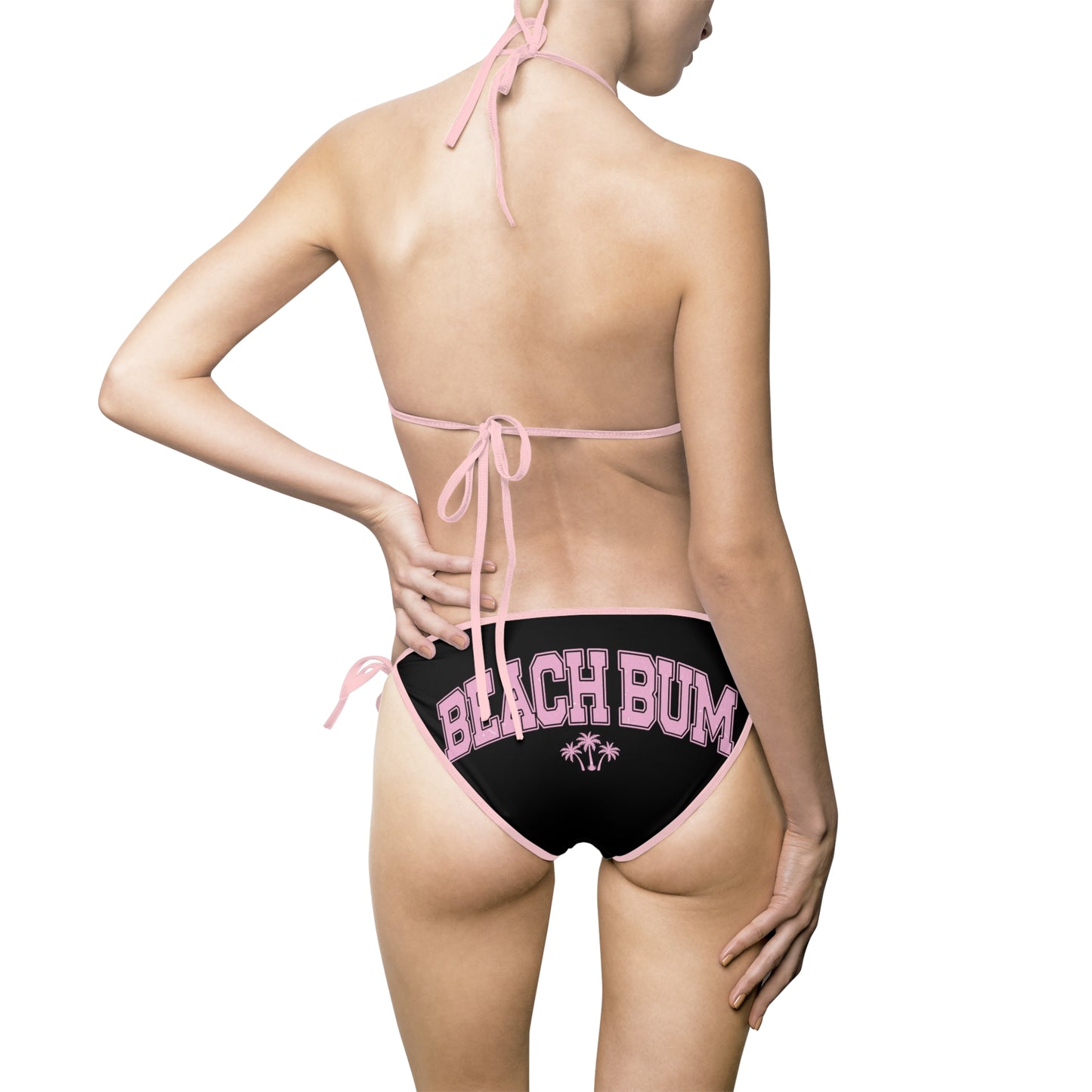 Beach Bum Bikini Swimsuit, Women's Backside Design Butt Cheeks, Beachwear,