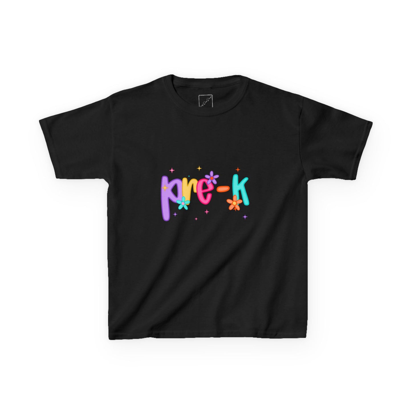Colorful Pre-K Kids Heavy Cotton™ Tee | Fun T-Shirt for Preschool, Birthday Gift, Playtime Outfit, Toddler Apparel, Summer Wear