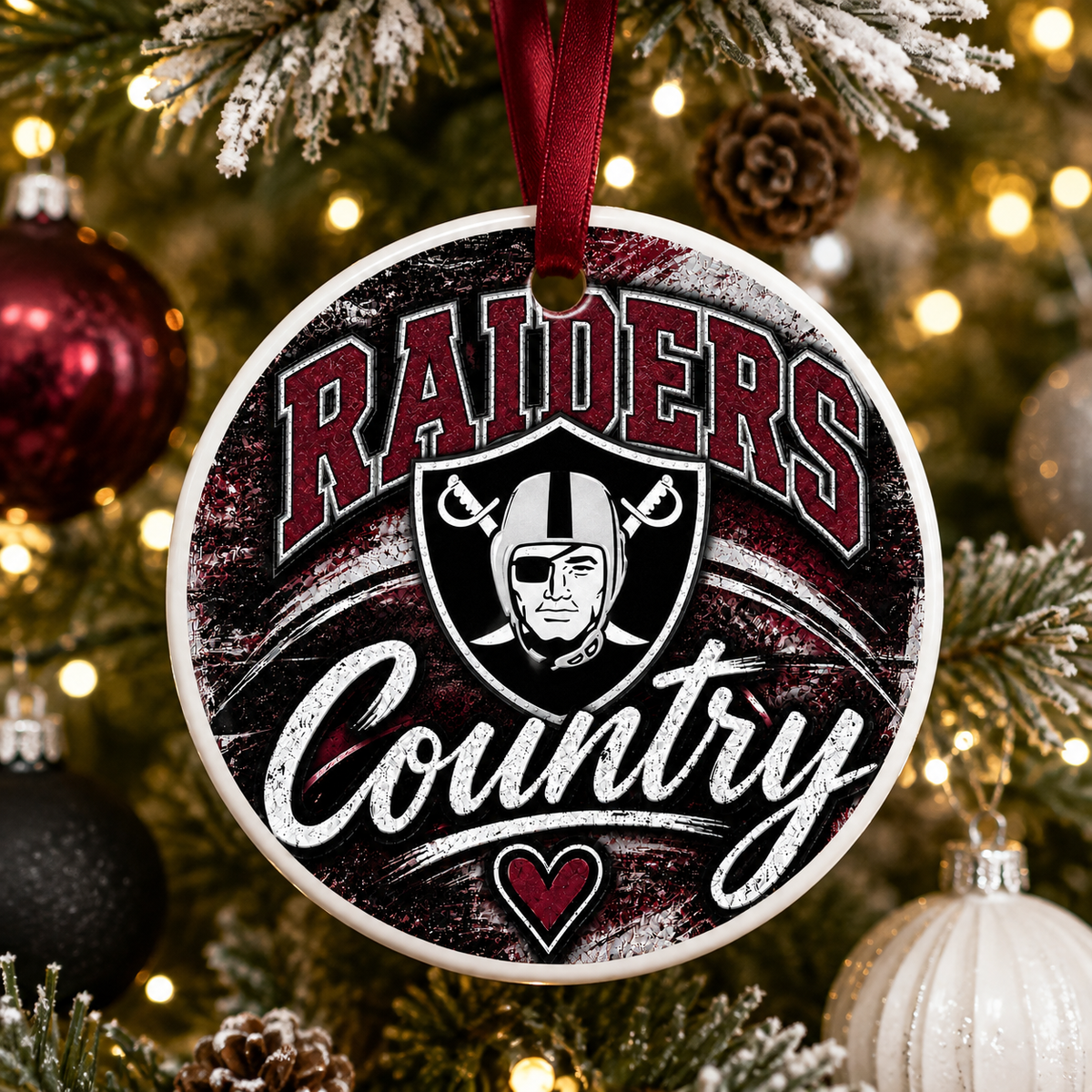 Raider Country Mascot Ornament