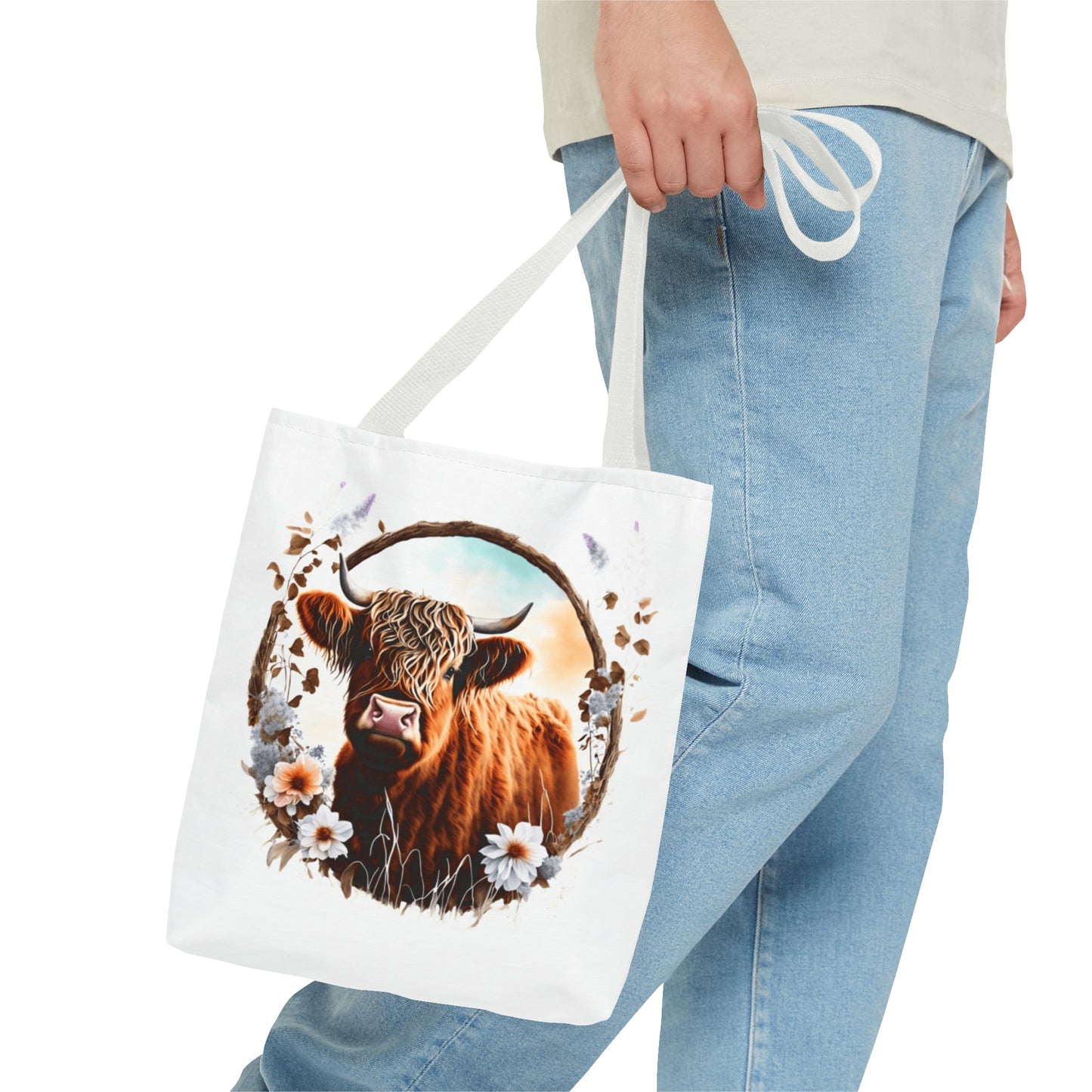 Highland Cattle Cow Tote Bag (AOP)