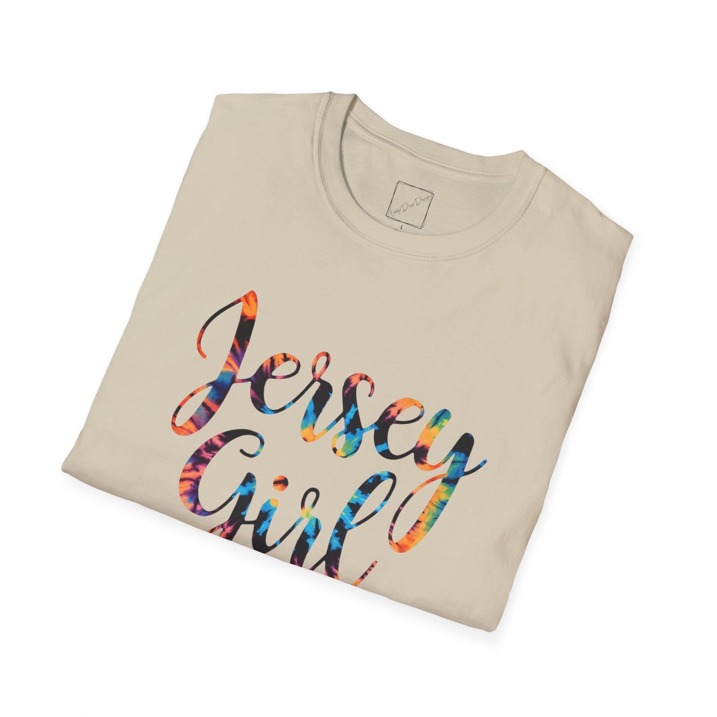 Jersey Girl T-Shirt, Unisex Softstyle Tee, Casual Wear, Gift for Jersey Residents, Summer Fashion, Birthday Present