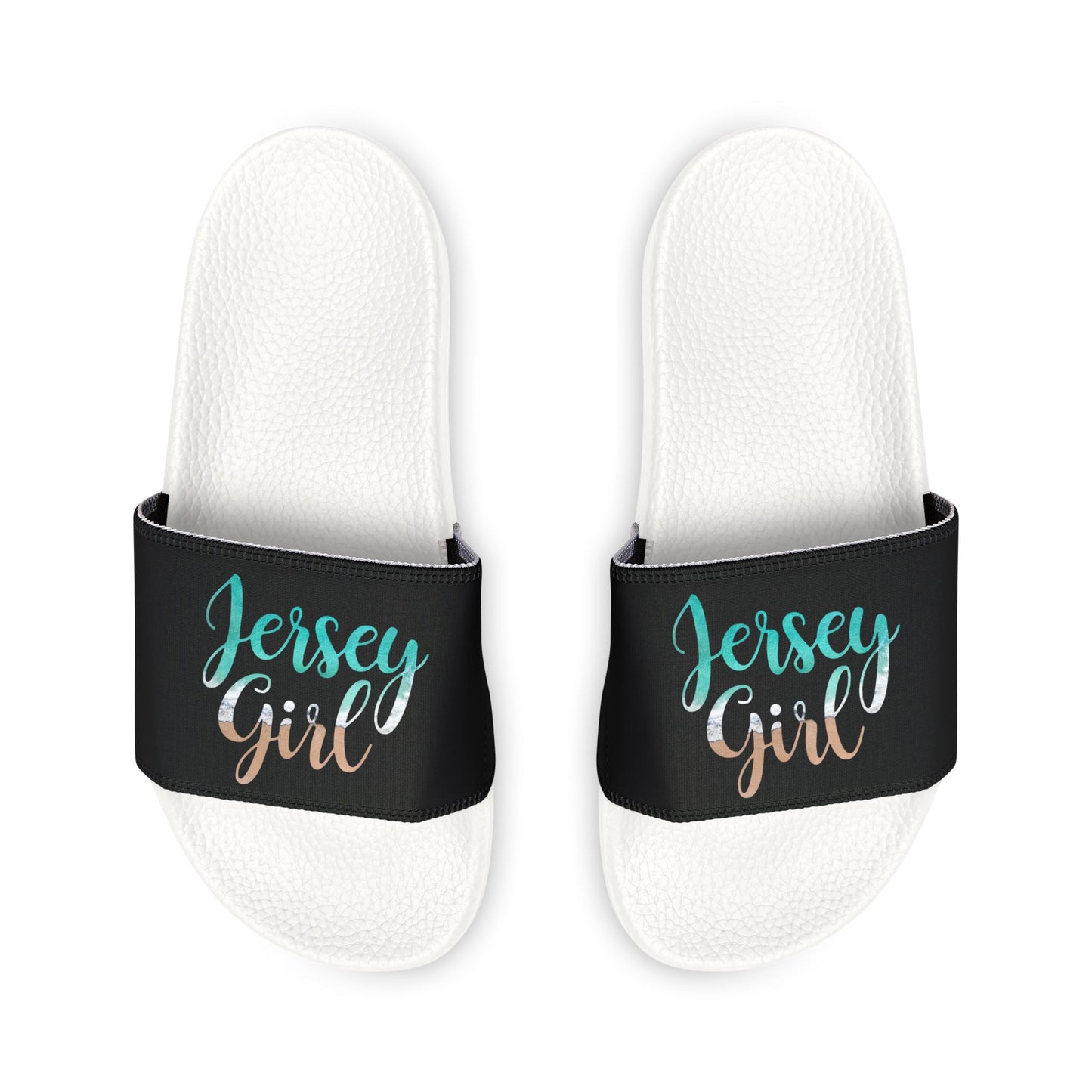 Playful Jersey Girl Sandals, Youth Summer Footwear, Beachwear, Vacation Sandals, Gift for Girls