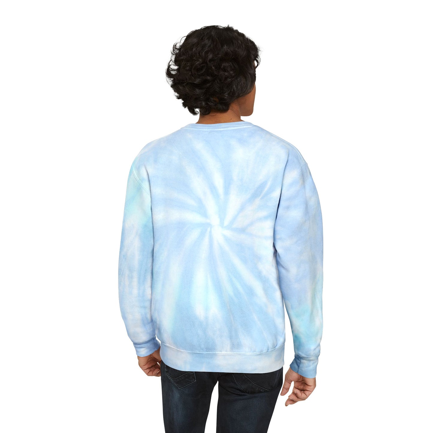 Good Vibes Unisex Tie-Dye Sweatshirt, Cozy Pullover for Relaxation, Gift for Friends, Summer Festivals, Beach Days, Casual Style