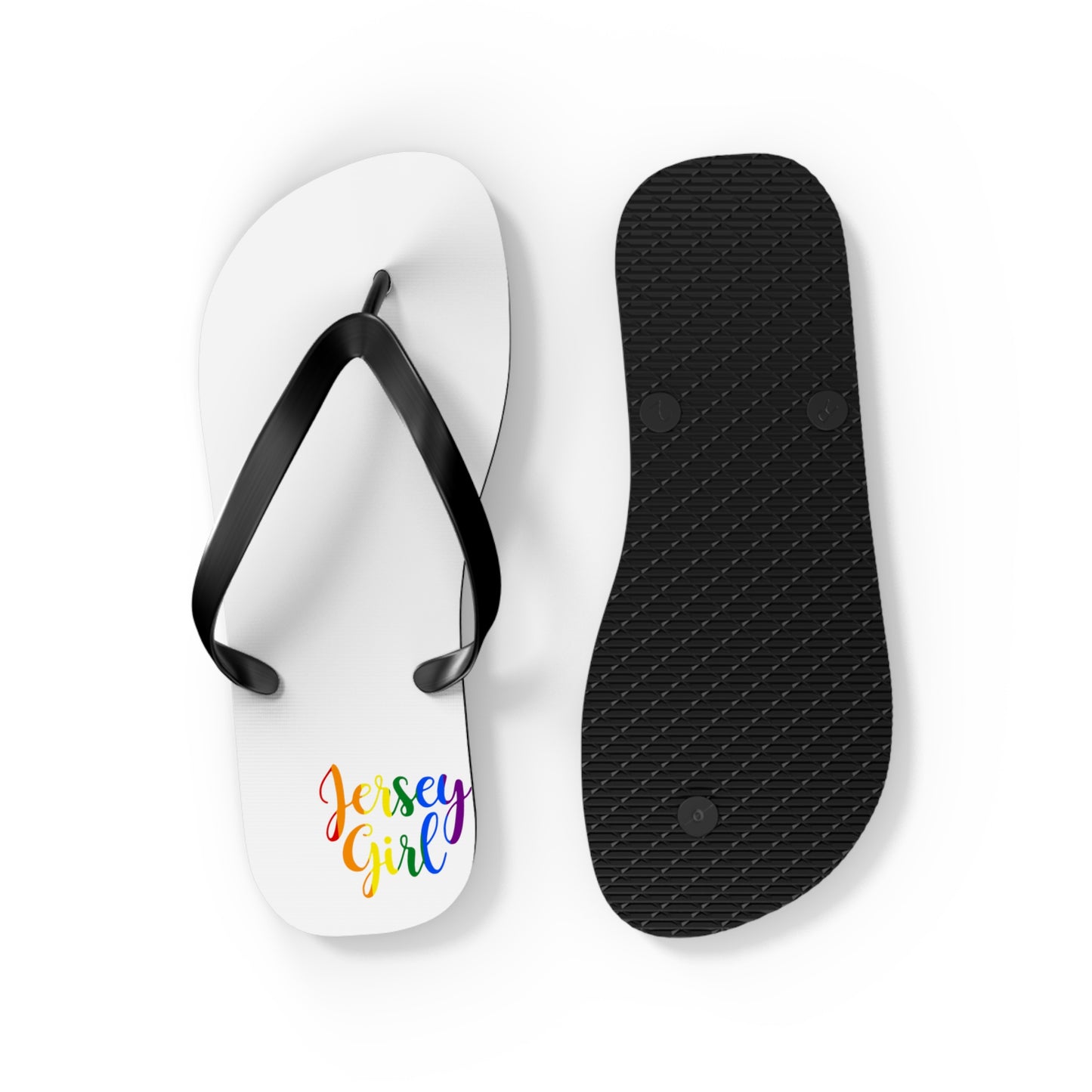 Flip Flops - Jersey Girl Rainbow Pride