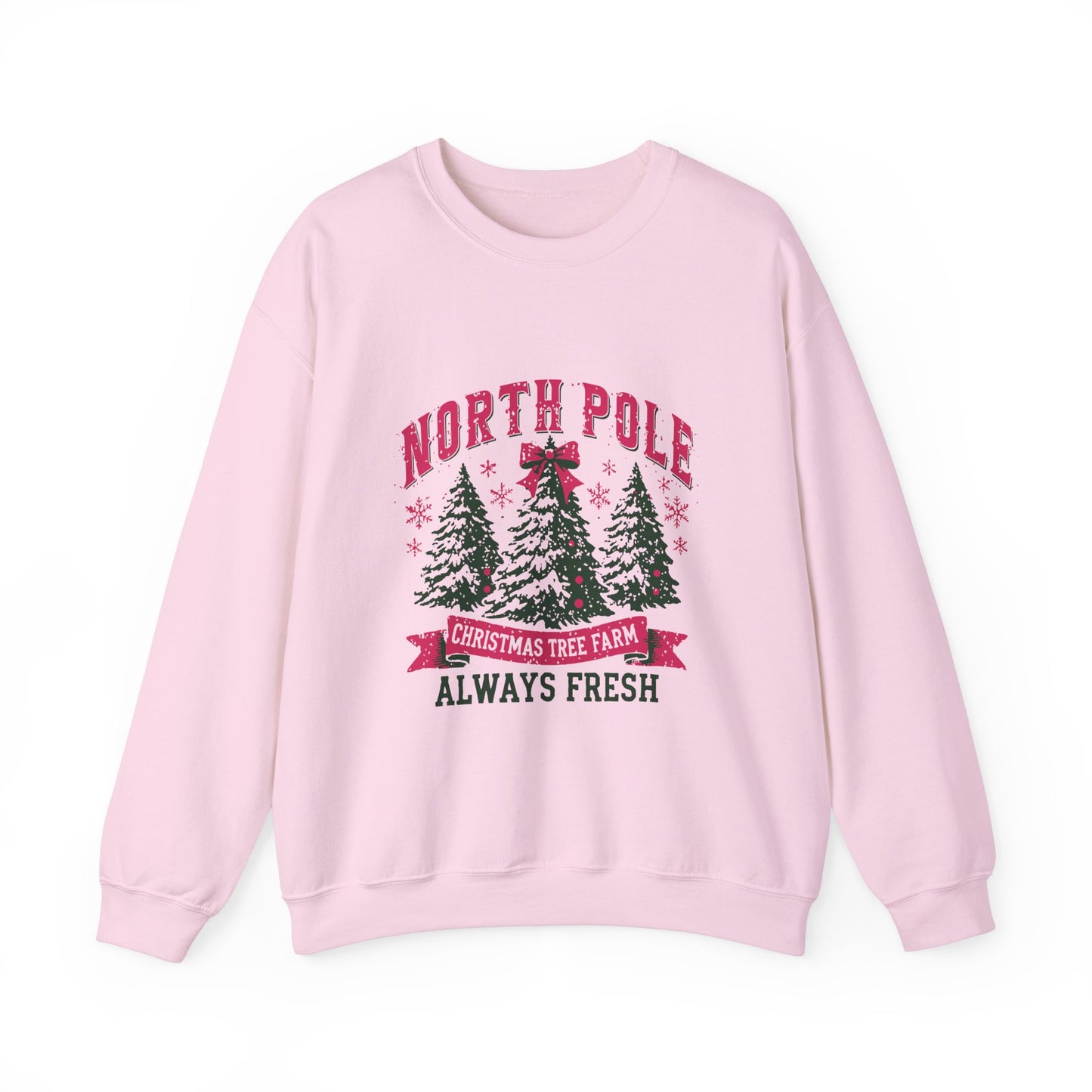 North Pole Christmas Tree Farm Unisex Heavy Blend™ Crewneck Sweatshirt