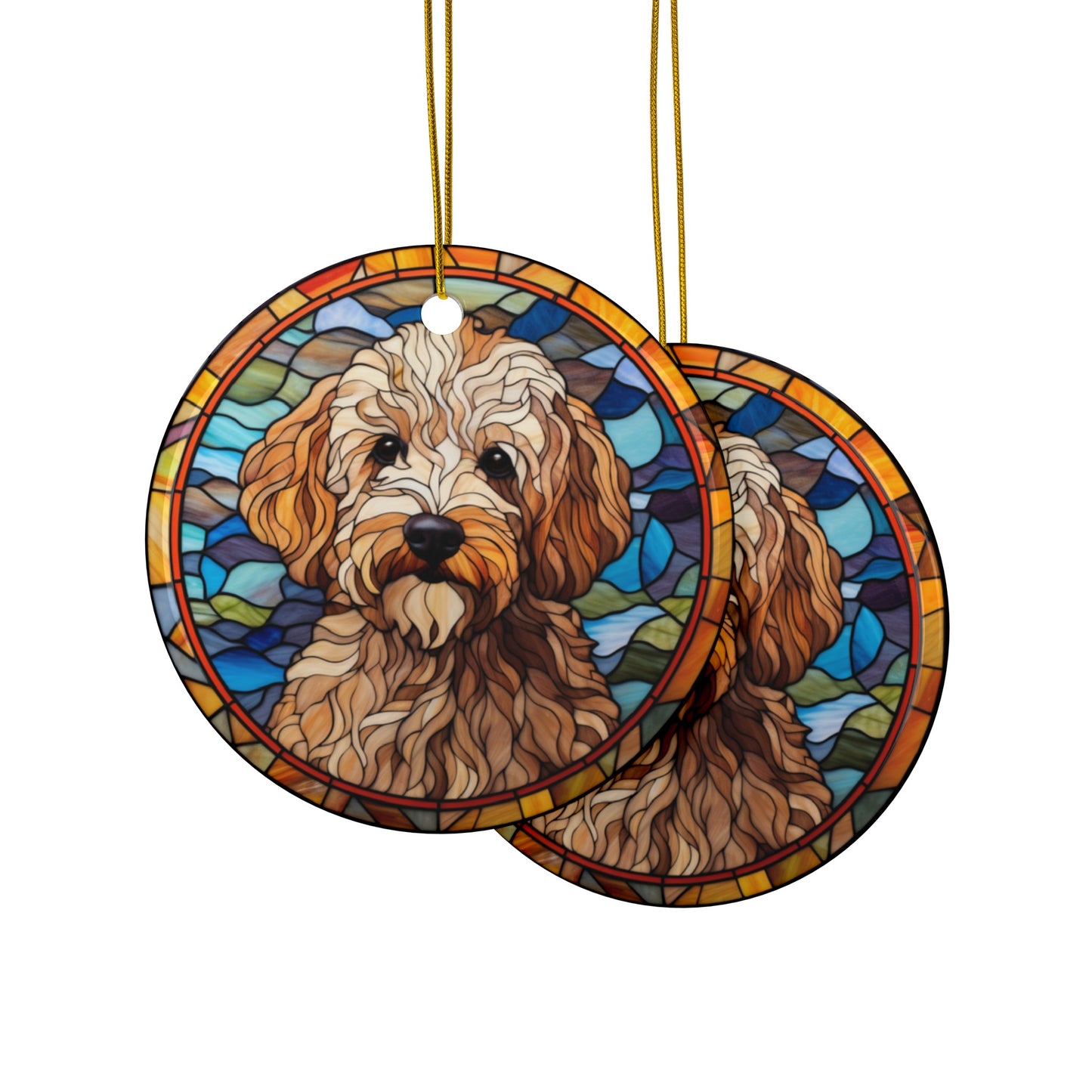 Doodle Dog Ceramic Ornaments (1pc, 3pcs, 5pcs, 10pcs)