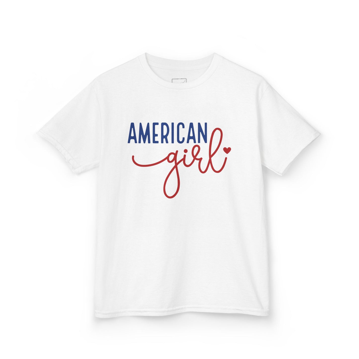 American Girl Kids Tee, Cute Girls T-Shirt, Perfect for Birthdays, Independence Day, Summer Wear, Gift for Young Girls
