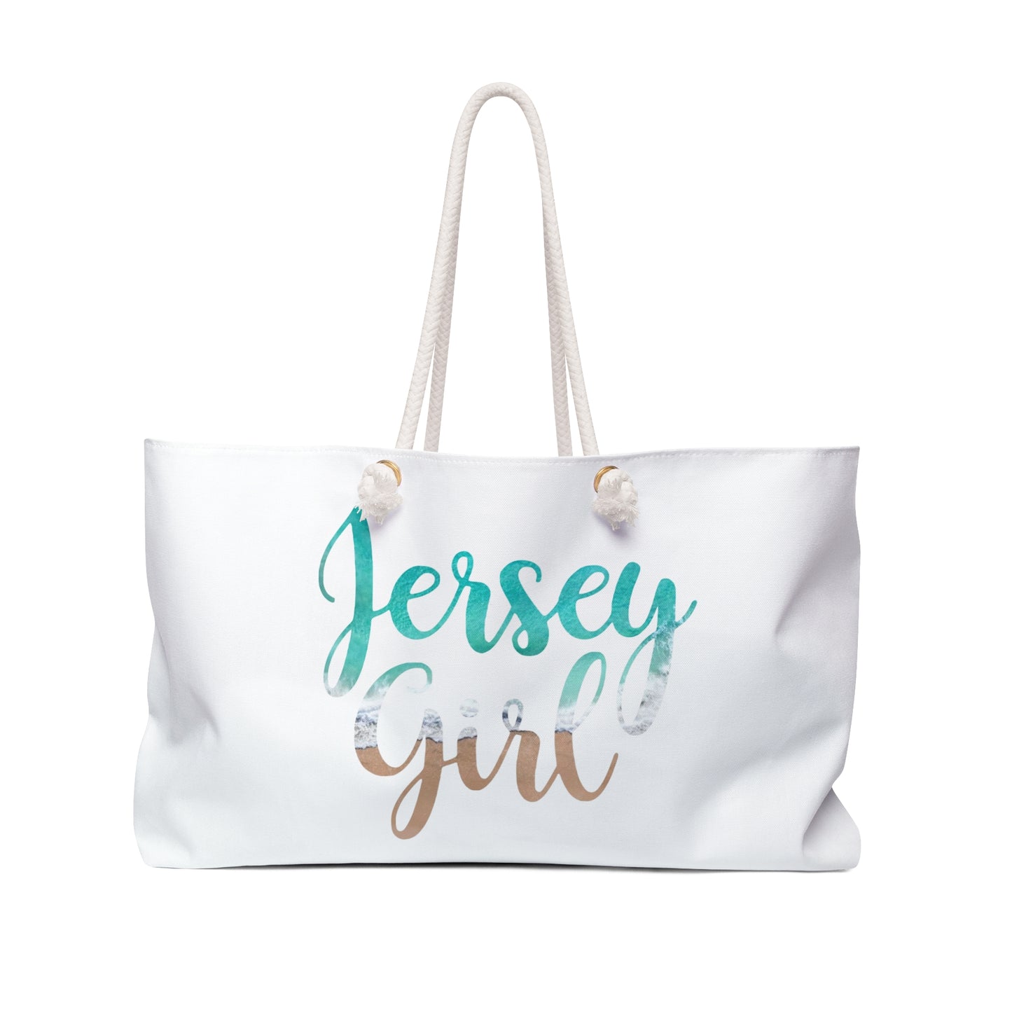 Jersey Girl Canvas Weekender Bag - Perfect for Travel, Beach Days, Gifts, Gym, or Daily Use