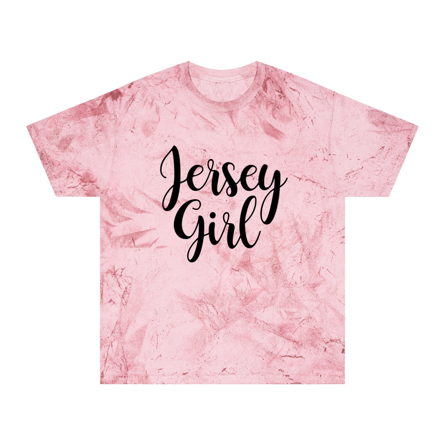 Jersey Girl Color Blast T-Shirt, Unisex Graphic Tee, Trendy Casual Wear, Gift for Her, Summer Vibes, Unique Jersey Gift