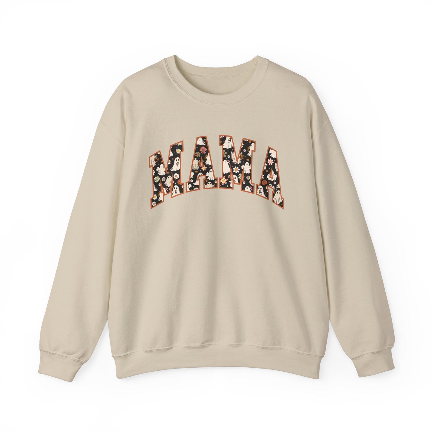 MAMA Halloween Ghost Spooky Unisex Heavy Blend™ Crewneck Sweatshirt