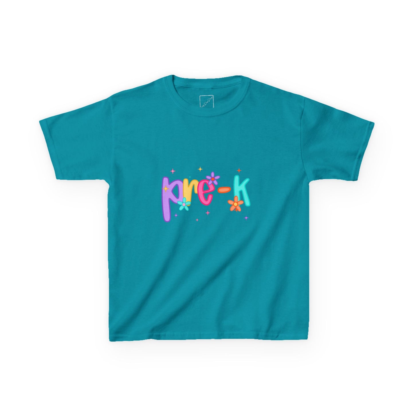 Colorful Pre-K Kids Heavy Cotton™ Tee | Fun T-Shirt for Preschool, Birthday Gift, Playtime Outfit, Toddler Apparel, Summer Wear