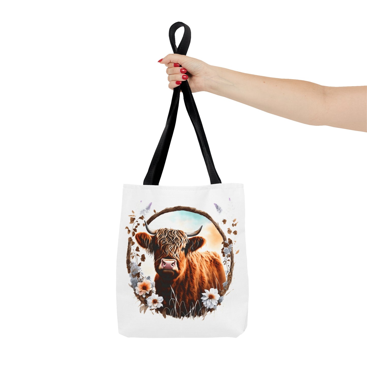 Highland Cattle Cow Tote Bag (AOP)