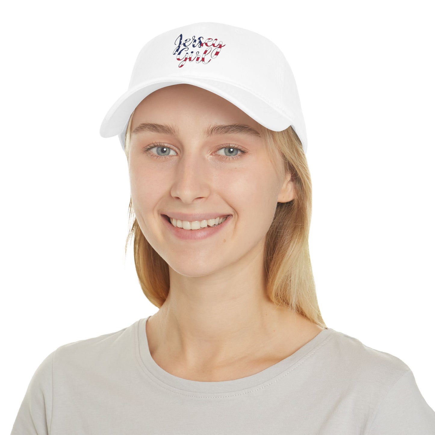 Jersey Girl Low Profile Baseball Cap, Casual Cap, Summer Accessory, Gift for Her, Outdoor Fun, Trendy Headwear