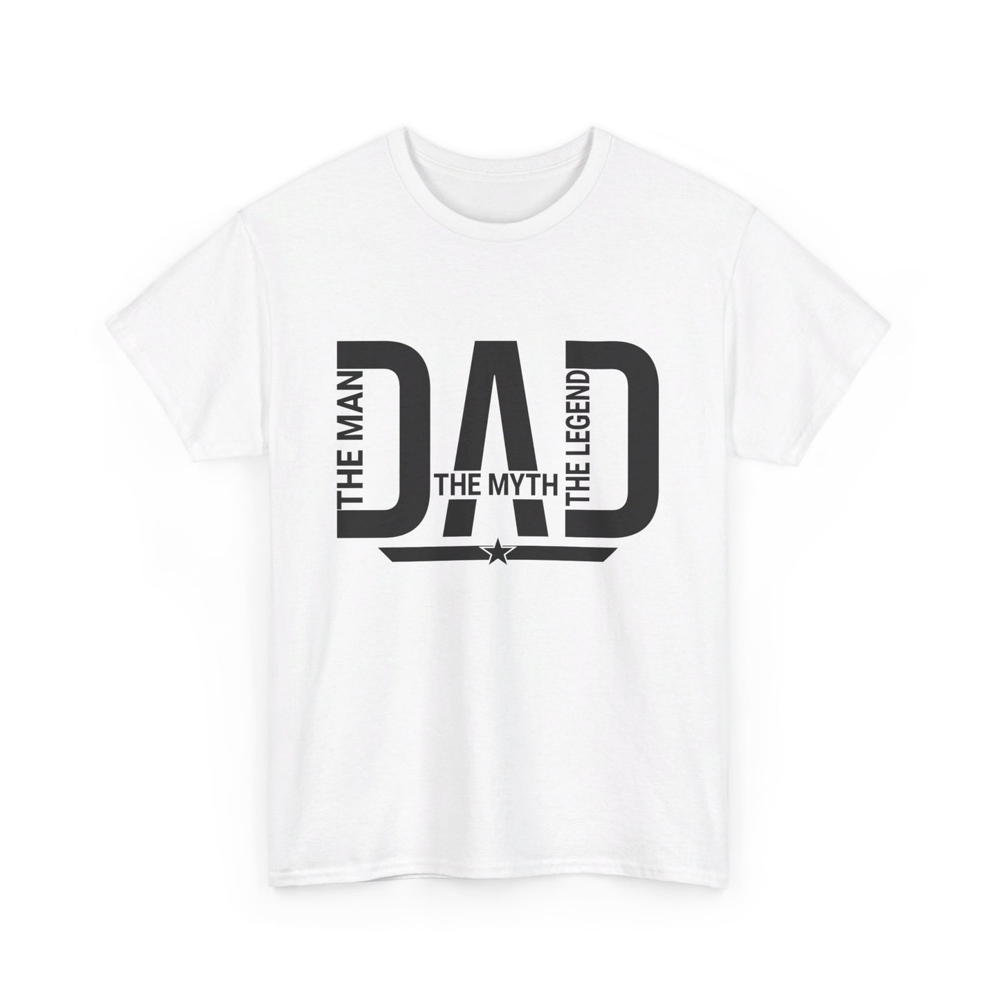 DAD The Man Myth Legend Unisex Heavy Cotton Tee