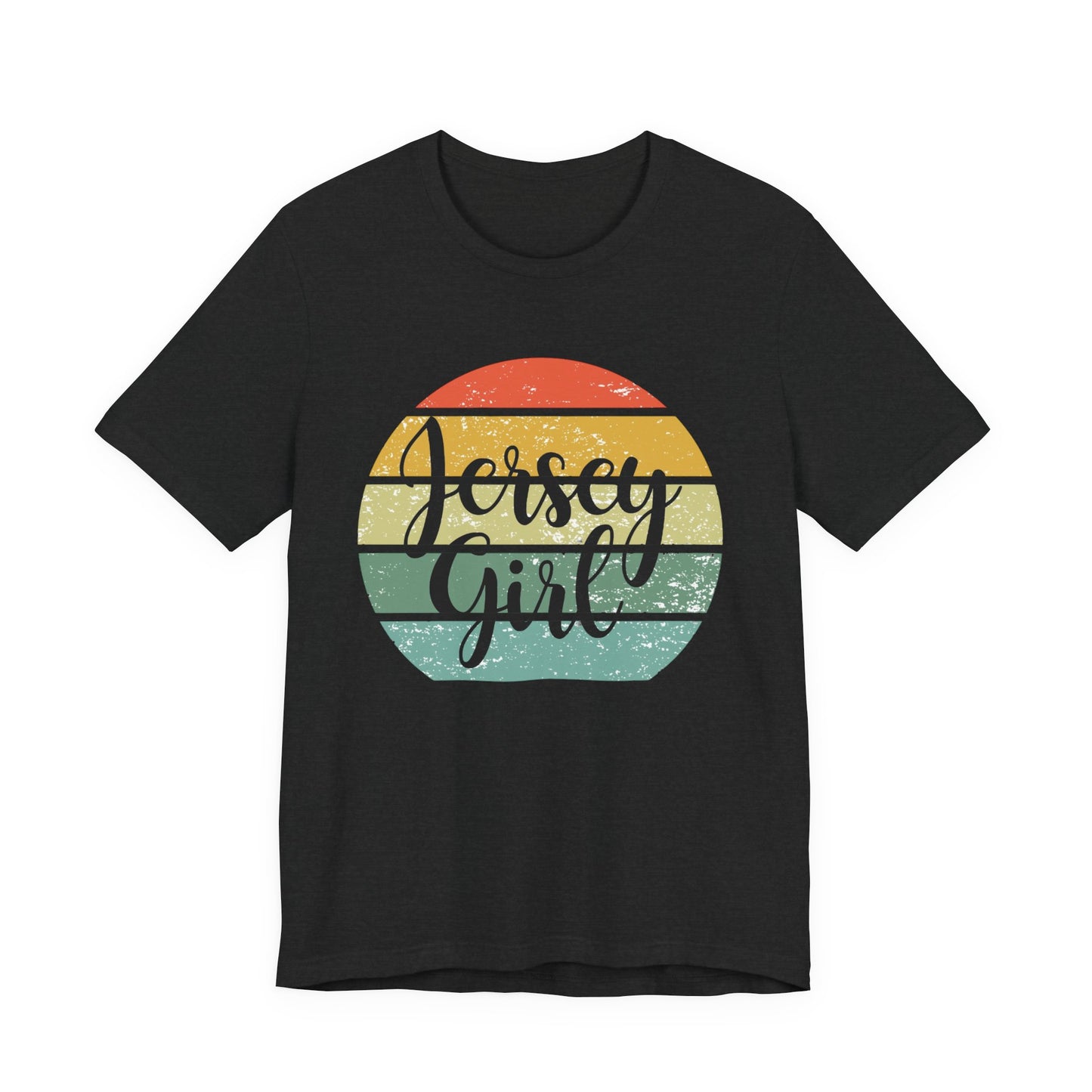 Jersey Girl Vintage Tee, Casual T-Shirt, Summer Top, Gift for Her, Birthday Celebration, Beachwear, Retro Style