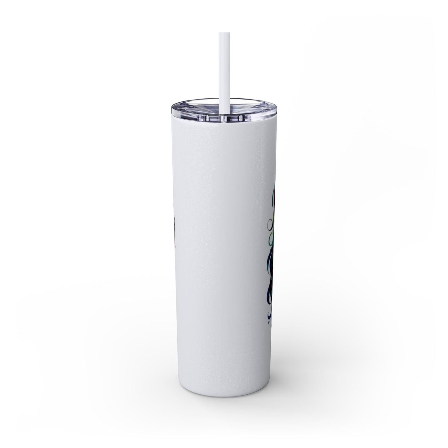 Mom Mother Child Mothers Day Skinny Tumbler with Straw, 20oz