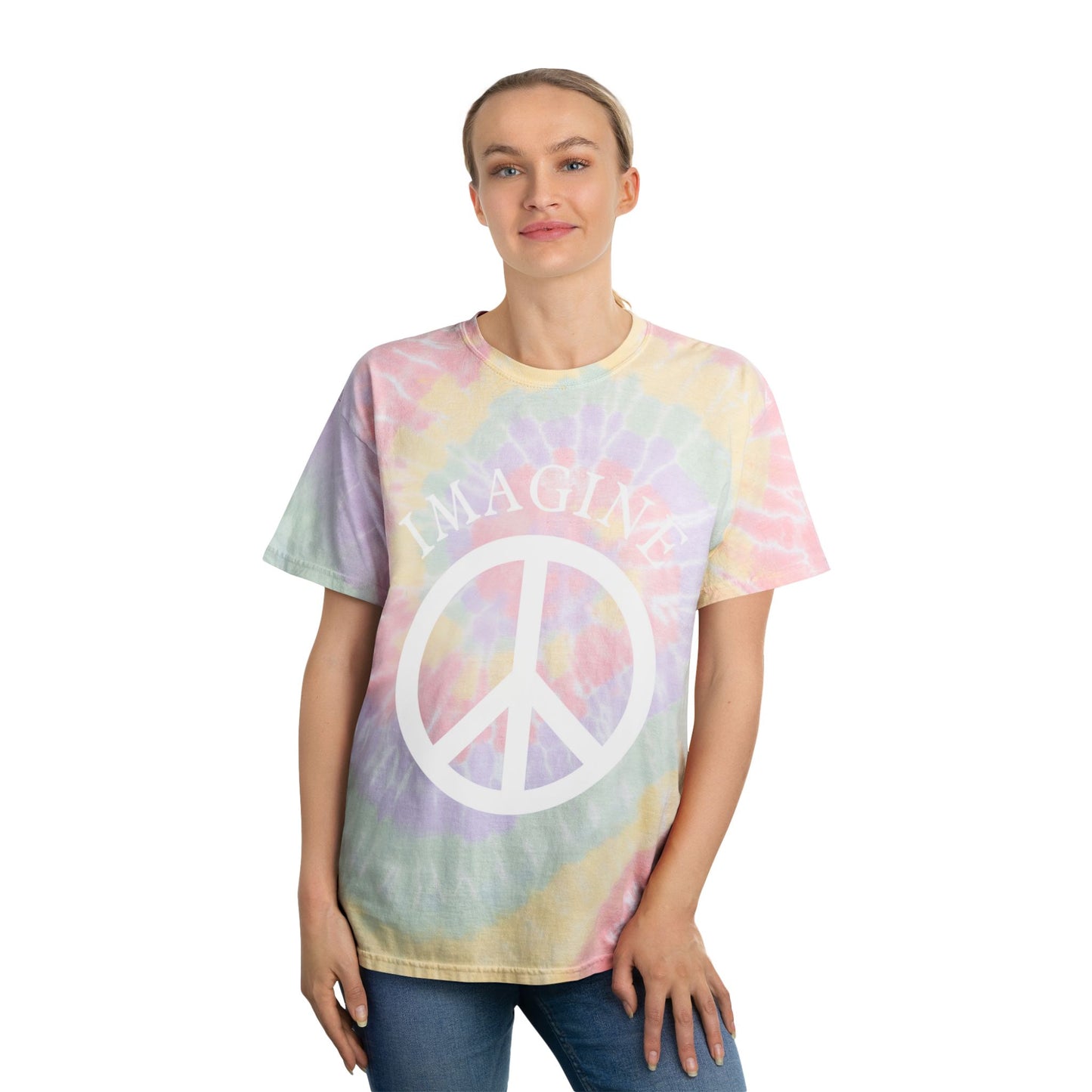 Colorful Tie-Dye Peace Tee - Retro Style, Summer Fashion, Bohemian T-Shirt, Festival Outfit, Gift for Peace Lovers