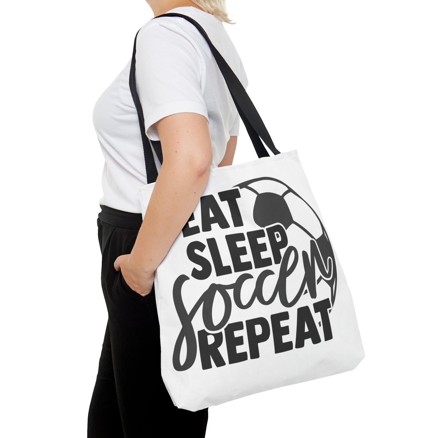 Eat Sleep Soccer Repeat AOP Tote Bag