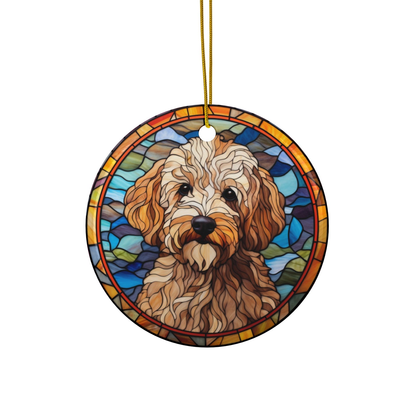 Doodle Dog Ceramic Ornaments (1pc, 3pcs, 5pcs, 10pcs)