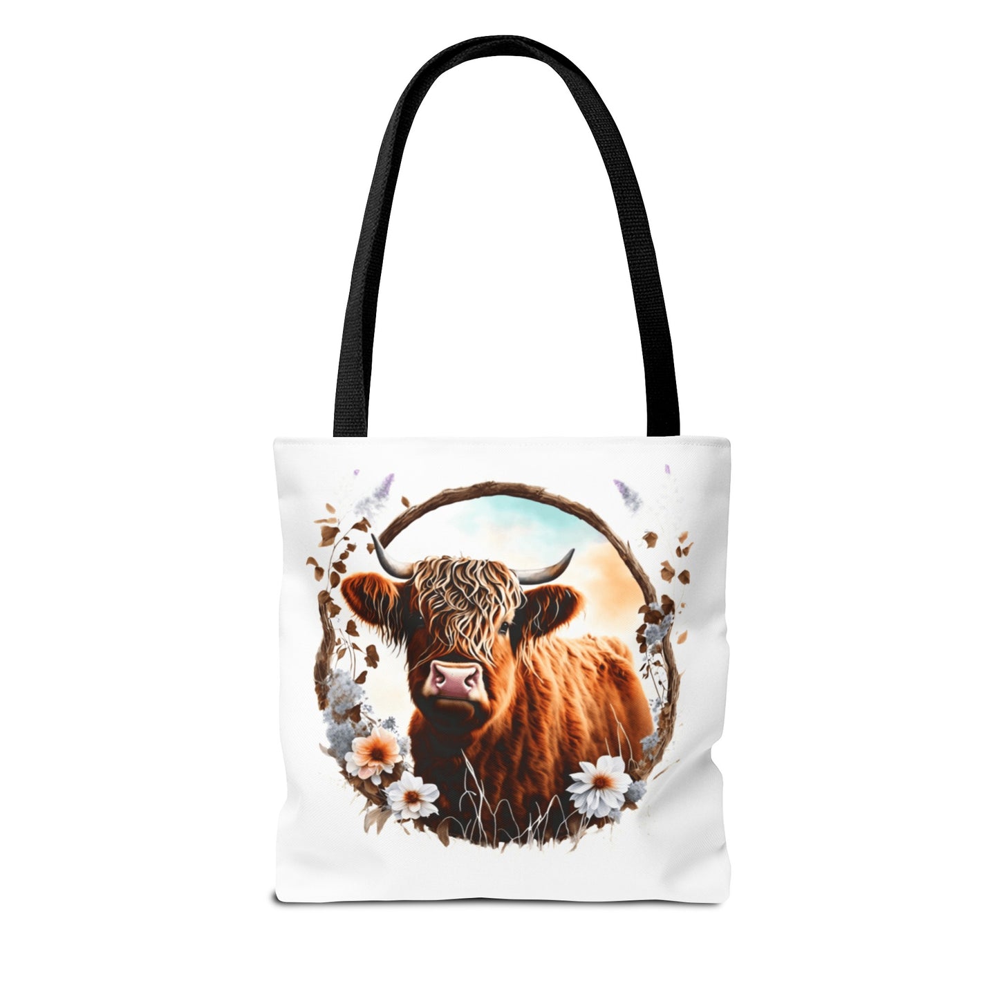 Highland Cattle Cow Tote Bag (AOP)
