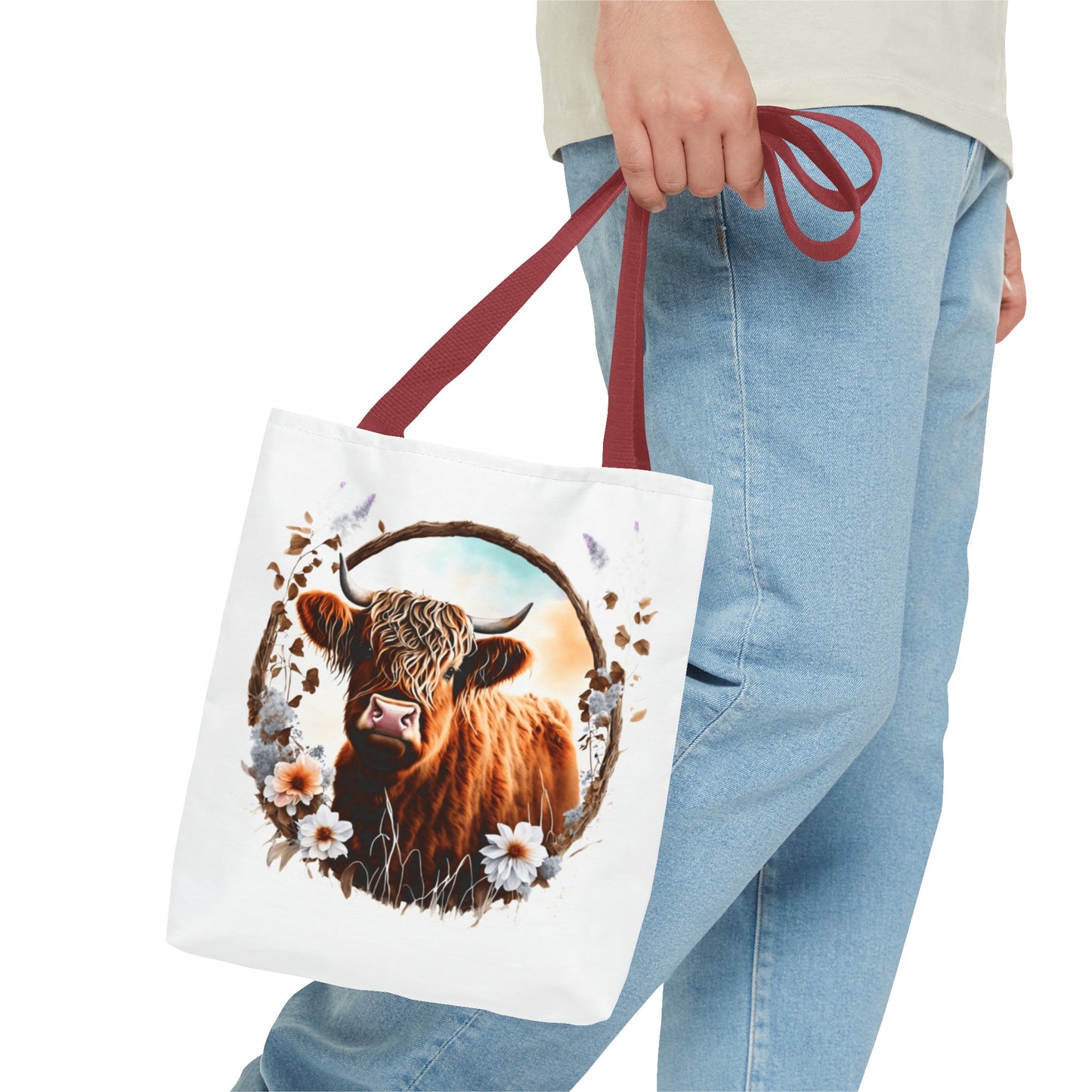 Highland Cattle Cow Tote Bag (AOP)