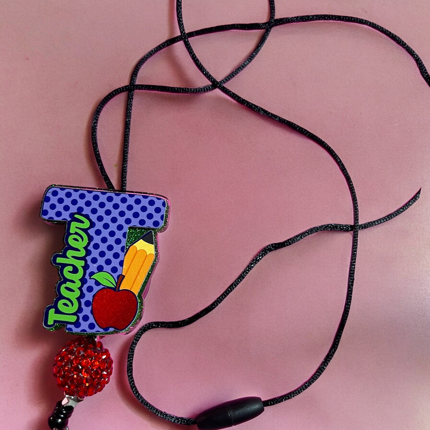 Teacher Themed Lanyard for ID