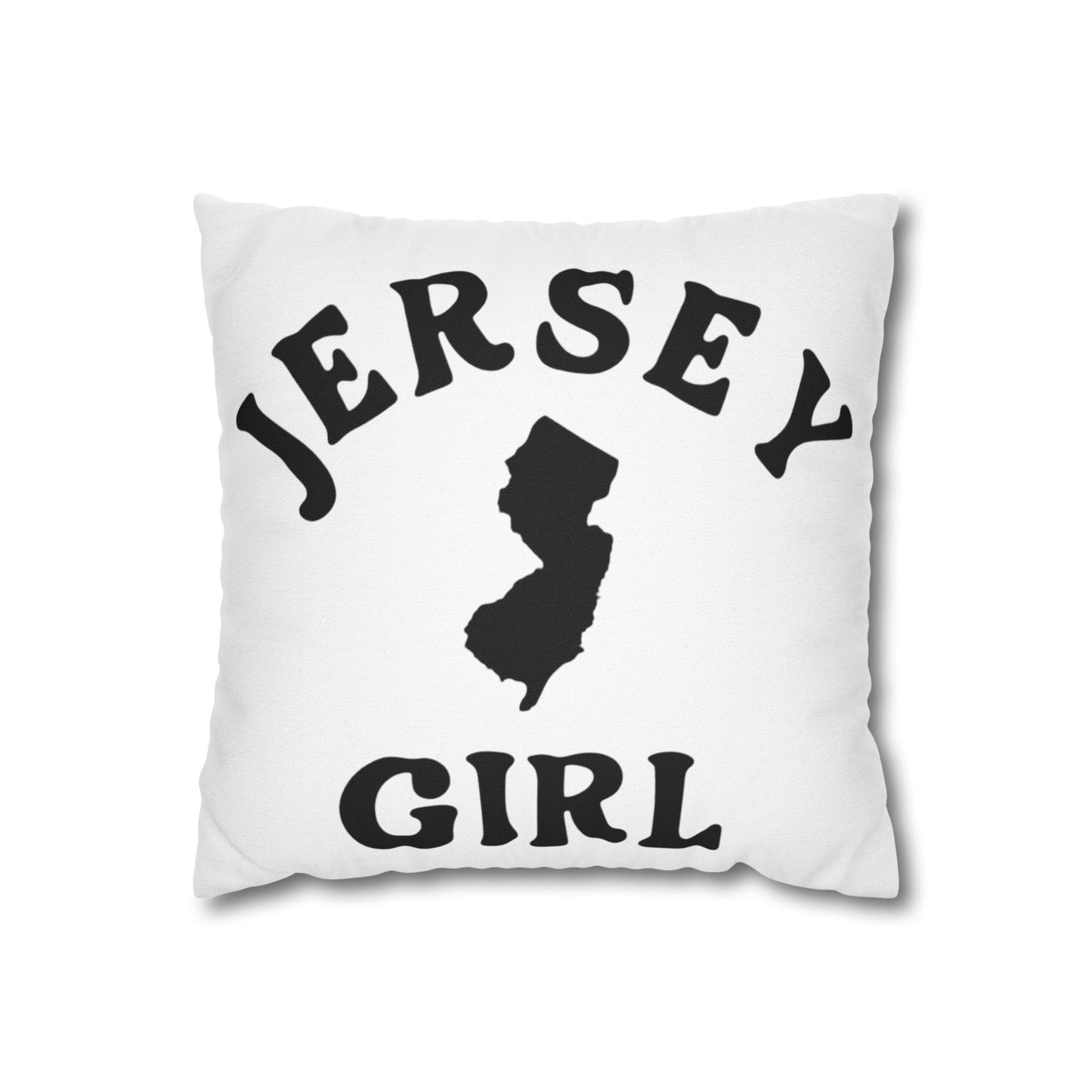 Jersey Girl Spun Polyester Square Pillow Case