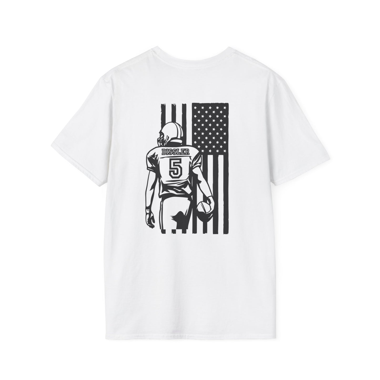 Football Mom T-Shirt, Unisex Softstyle Tee for Sports Moms, Gift for Football Fans, Casual Wear, Team Spirit Apparel