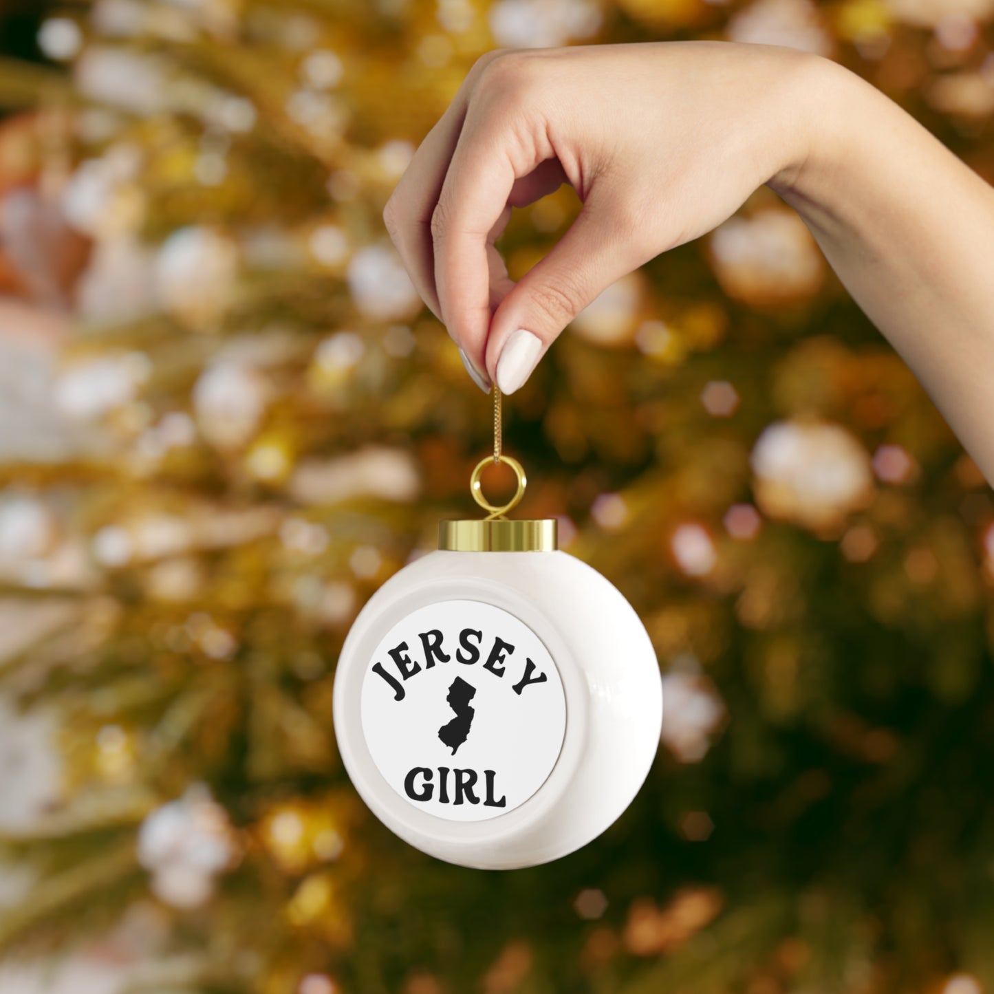 Jersey Girl Christmas Ball Ornament
