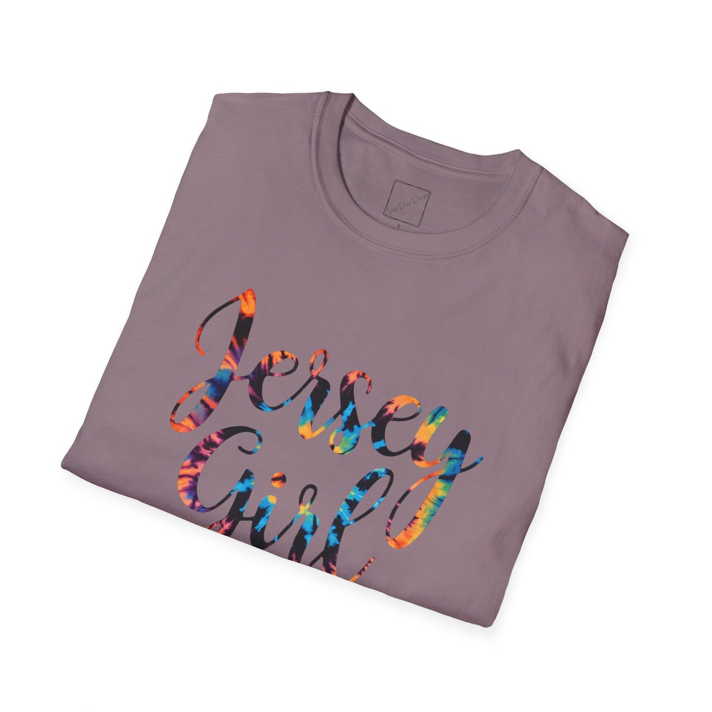 Jersey Girl T-Shirt, Unisex Softstyle Tee, Casual Wear, Gift for Jersey Residents, Summer Fashion, Birthday Present