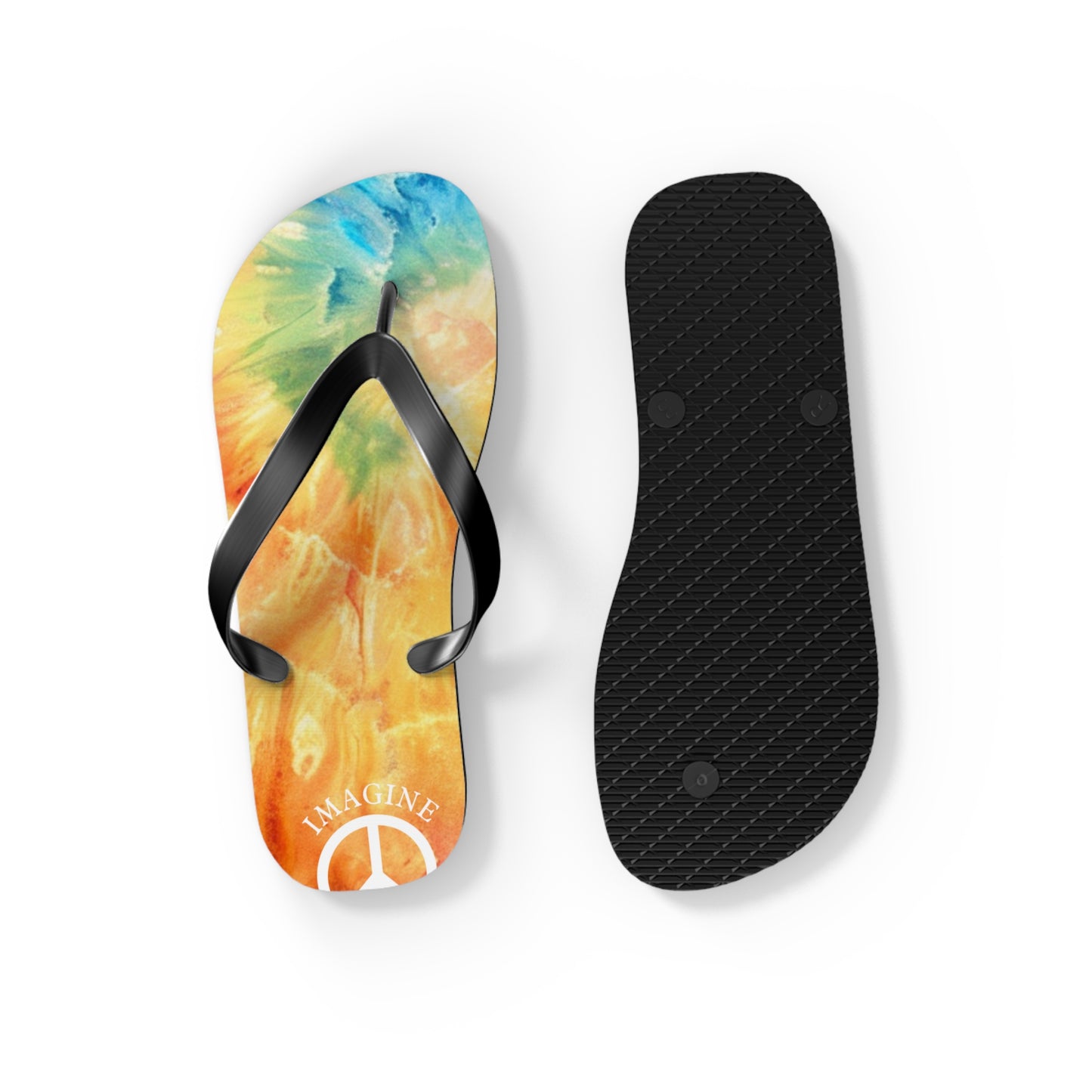 Colorful Tie-Dye Flip Flops | Fun Summer Sandals, Beach Footwear, Festival Shoes, Vacation Essentials, Relaxed Vibe, Gift Idea