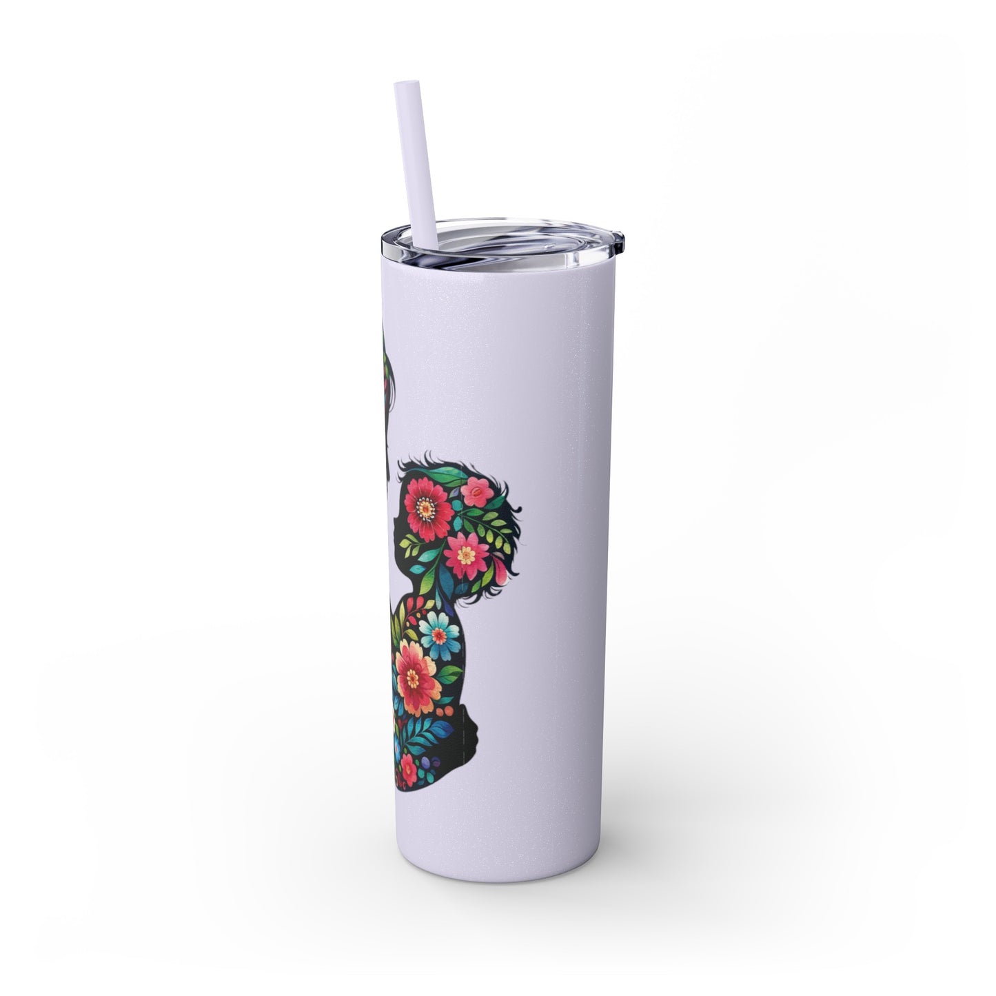 Mom Mother Child Mothers Day Skinny Tumbler with Straw, 20oz