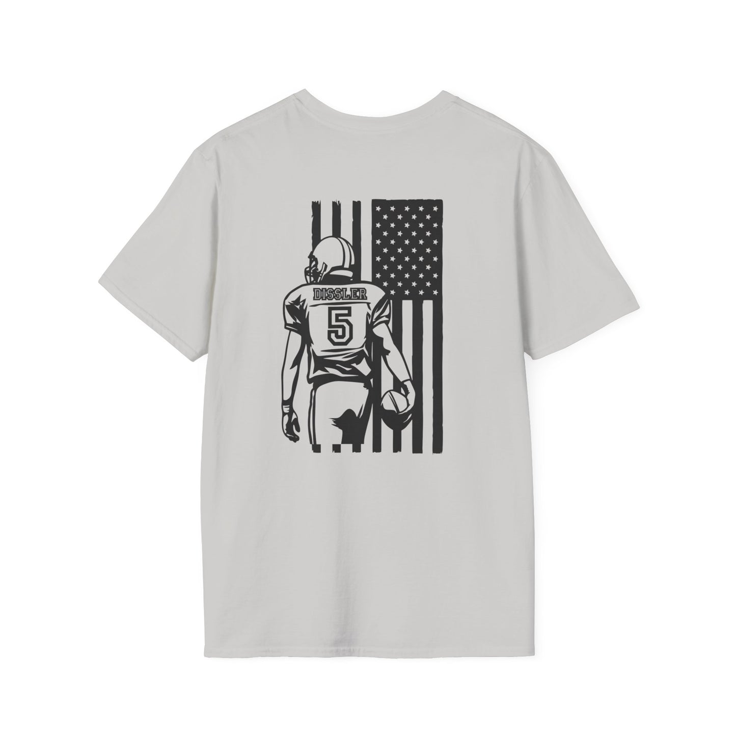 Football Mom T-Shirt, Unisex Softstyle Tee for Sports Moms, Gift for Football Fans, Casual Wear, Team Spirit Apparel