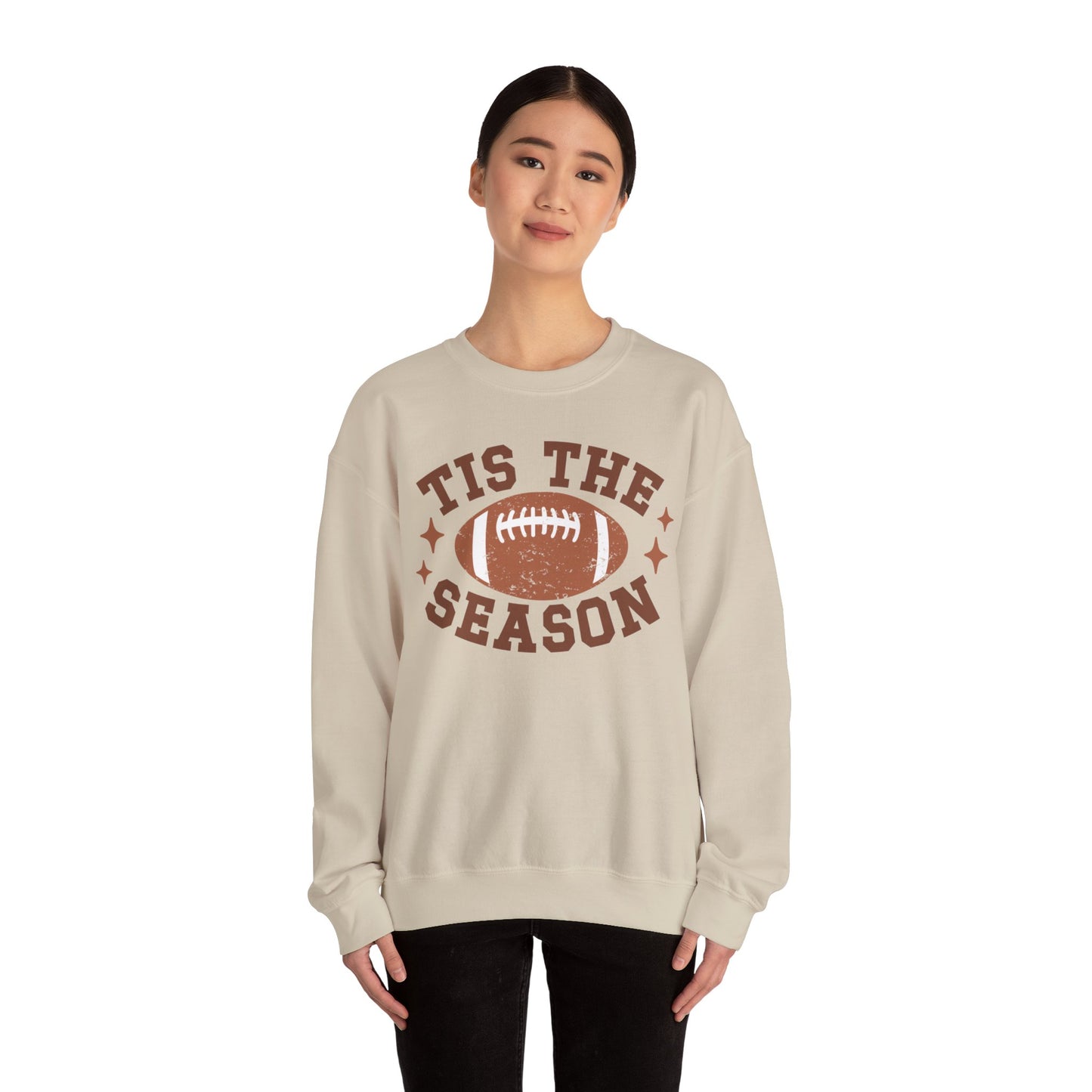 Tis The Season Football Unisex Heavy Blend™ Crewneck Sweatshirt