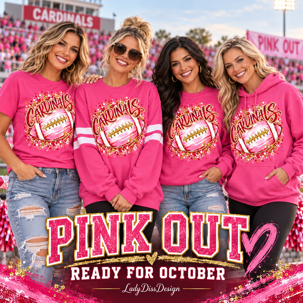 PINK OUT Custom Spirit Wear Collection T-SHIRT