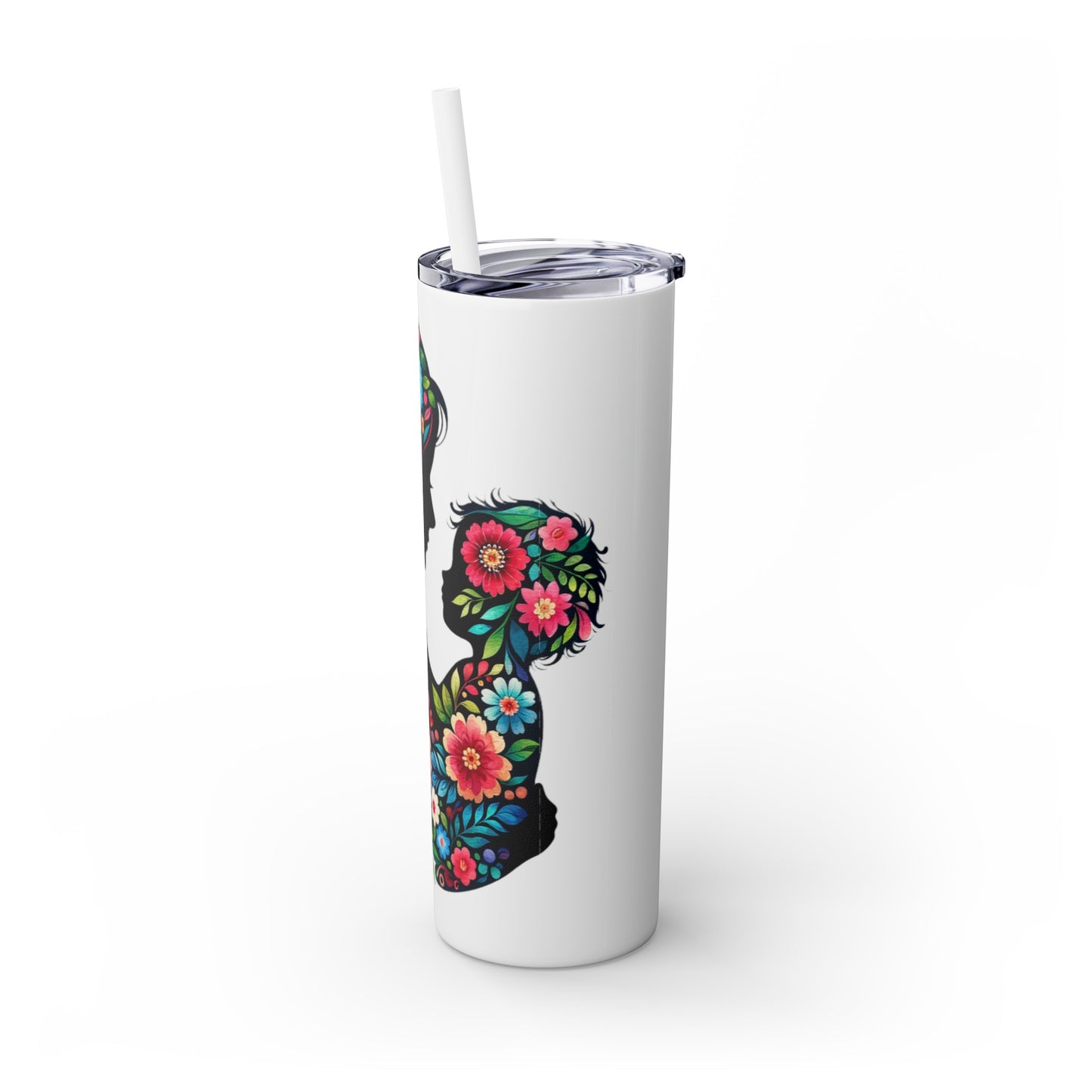 Mom Mothers Day Child Skinny Tumbler with Straw, 20oz