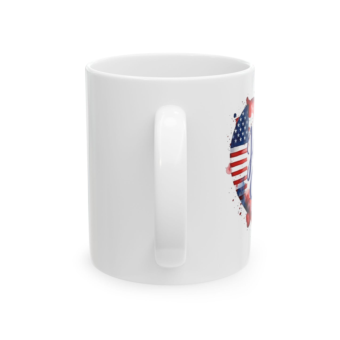 Jersey Girl Patriotic Coffee Mug, Red White Blue Heart, Jersey Girl Gift, 4th of July Decoration, American Pride, USA Lovers Mug
