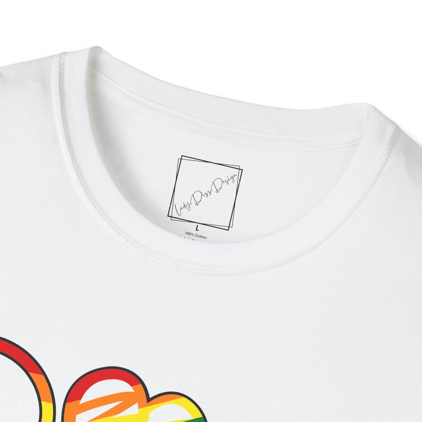 Rainbow Pride Unisex T-Shirt, LGBTQ Peace Love Tee, Pride Parade Shirt, LGBTQ Rainbow Love Shirt, Unisex Pride Tee