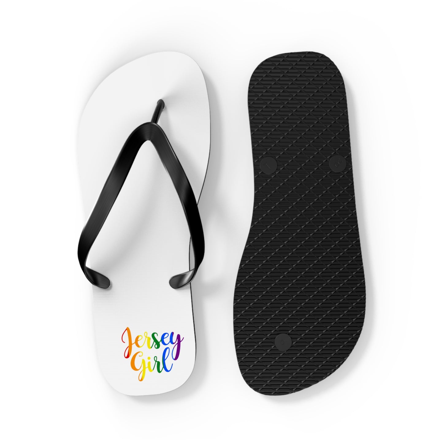 Flip Flops - Jersey Girl Rainbow Pride