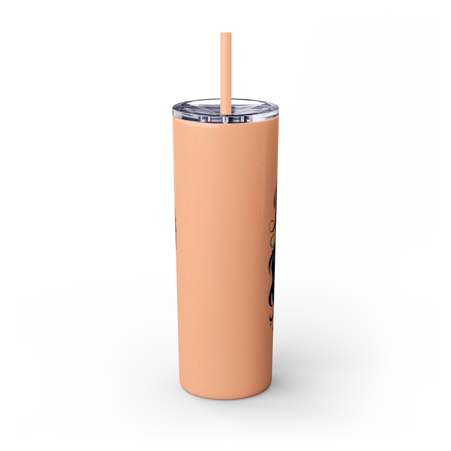Mom Mother Child Mothers Day Skinny Tumbler with Straw, 20oz