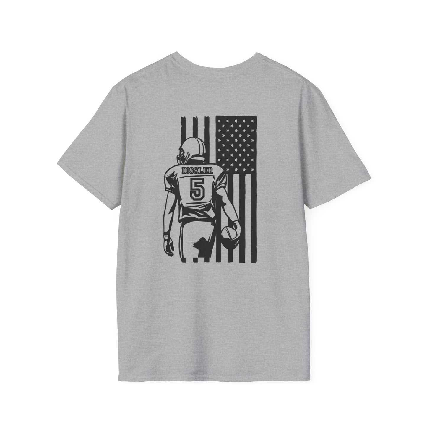 Football Mom T-Shirt, Unisex Softstyle Tee for Sports Moms, Gift for Football Fans, Casual Wear, Team Spirit Apparel
