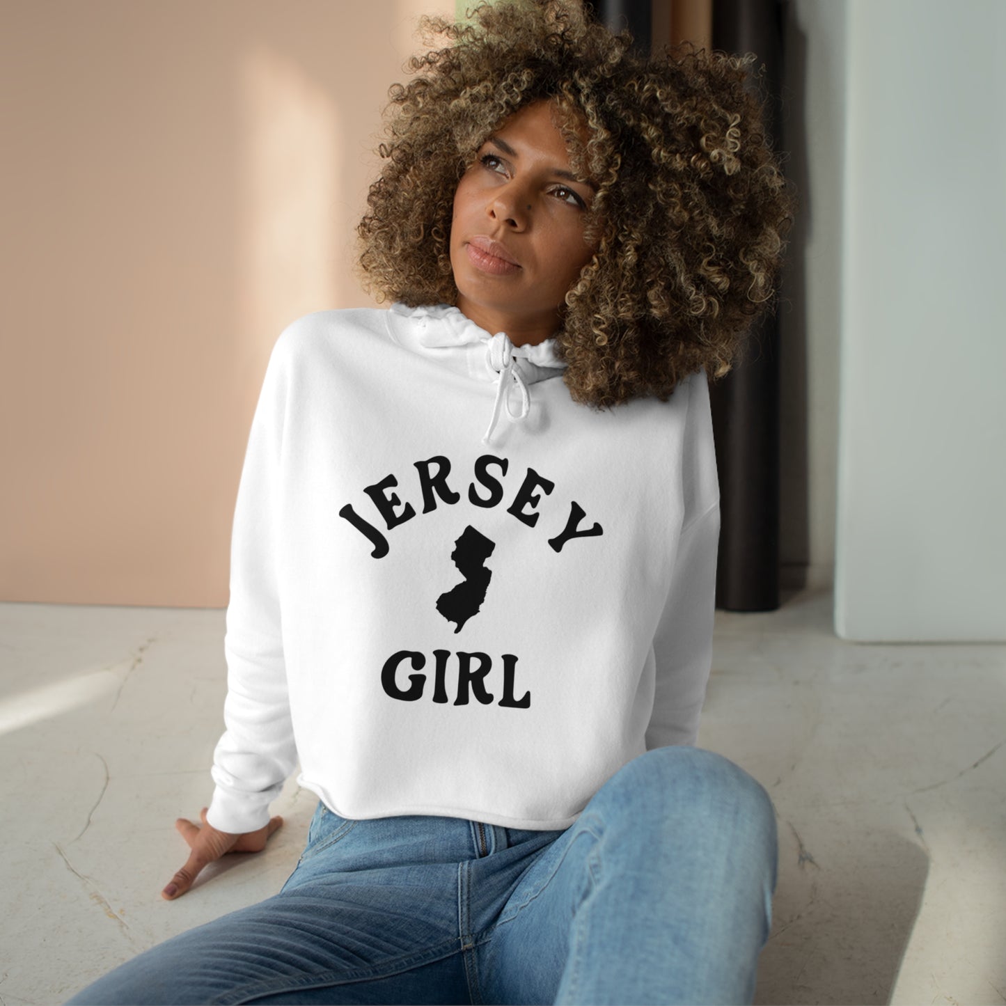 Jersey Girl Crop Hoodie