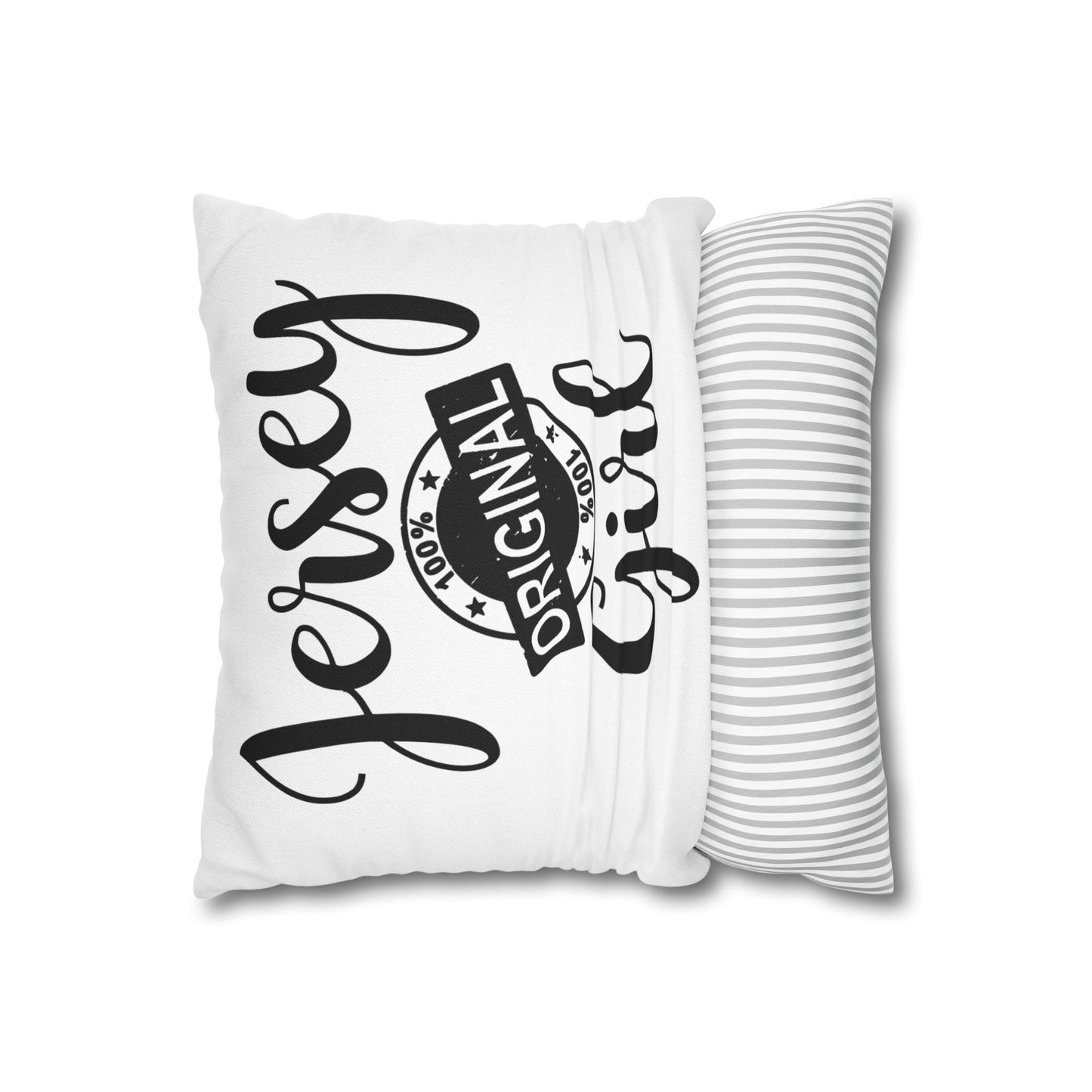 Jersey Girl Pillowcase, Cozy Home Decor, Gift for New Jersey Residents, Throw Pillow Cover, Original Jersey Style