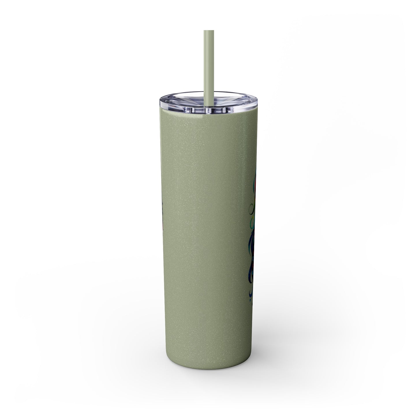 Mom Mother Child Mothers Day Skinny Tumbler with Straw, 20oz