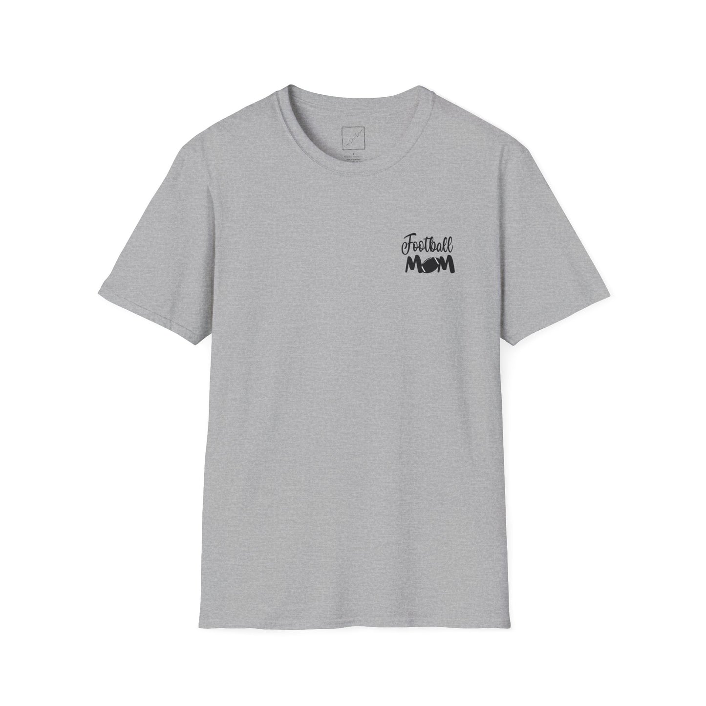 Football Mom T-Shirt, Unisex Softstyle Tee for Sports Moms, Gift for Football Fans, Casual Wear, Team Spirit Apparel