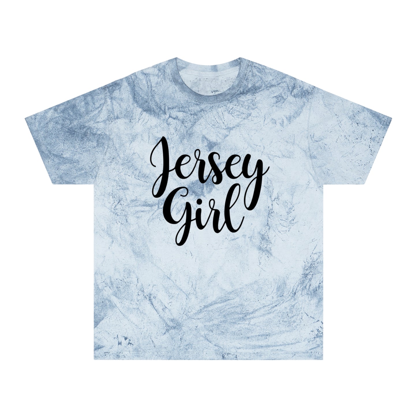 Jersey Girl Color Blast T-Shirt, Unisex Graphic Tee, Trendy Casual Wear, Gift for Her, Summer Vibes, Unique Jersey Gift