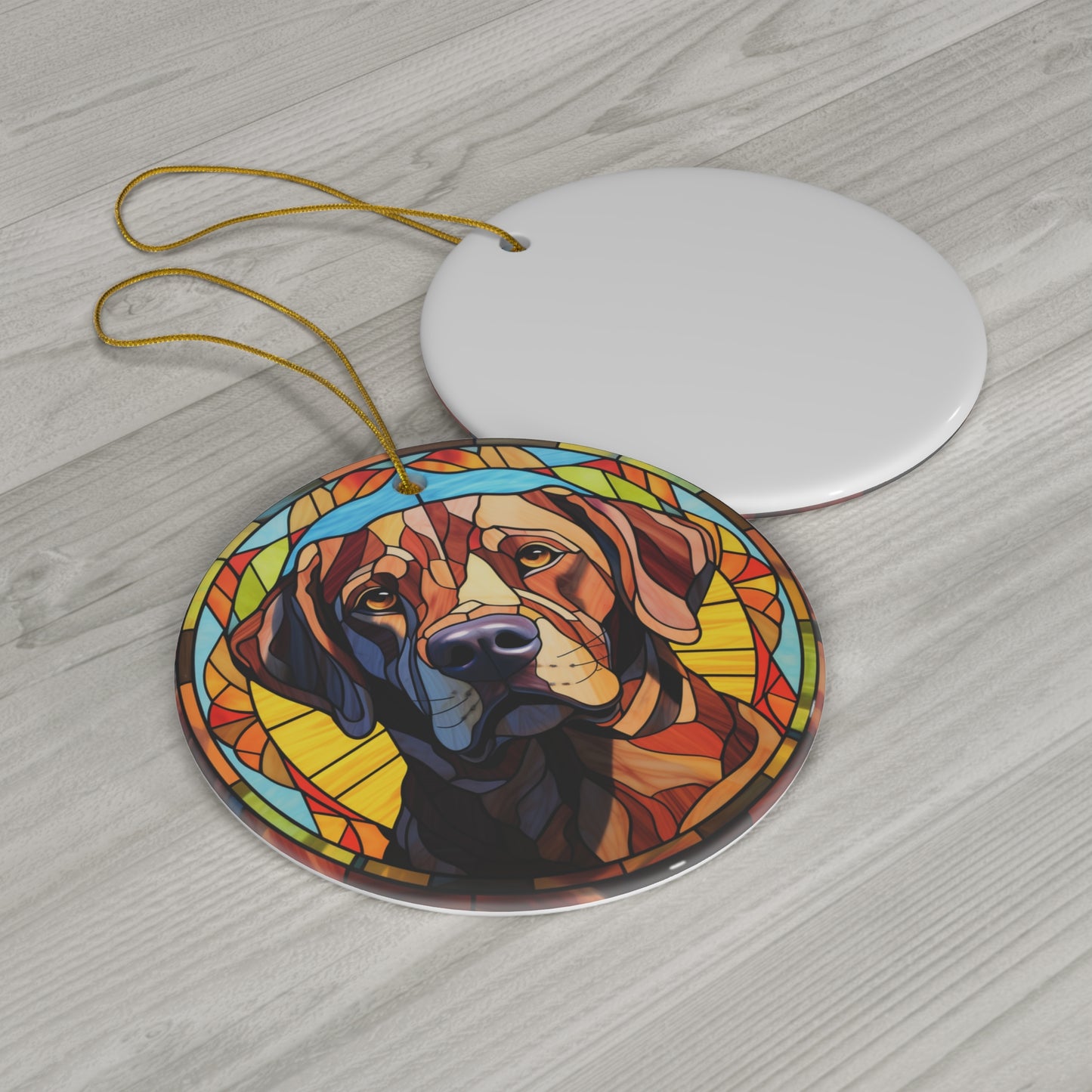 Lab Dog Labrador Ceramic Ornament, 4 Shapes