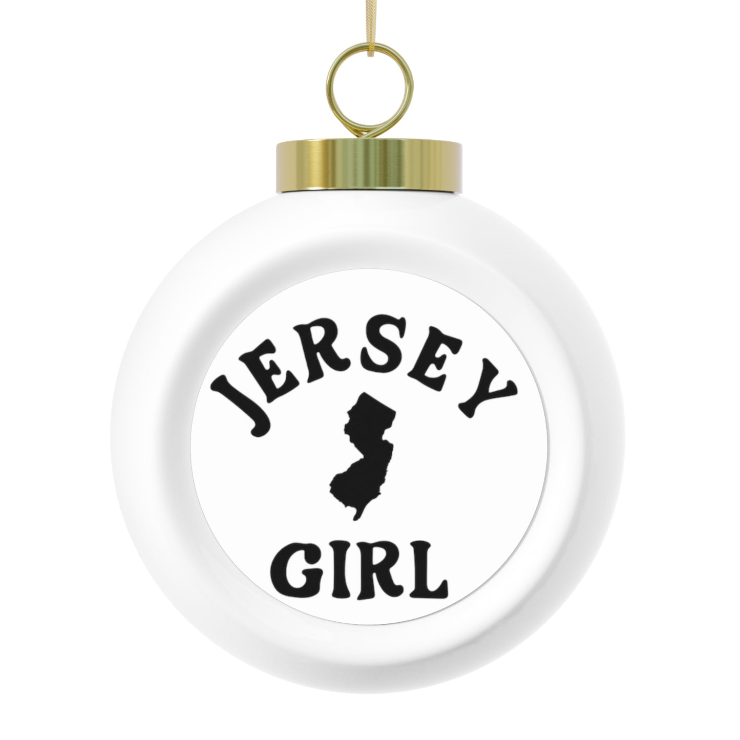 Jersey Girl Christmas Ball Ornament